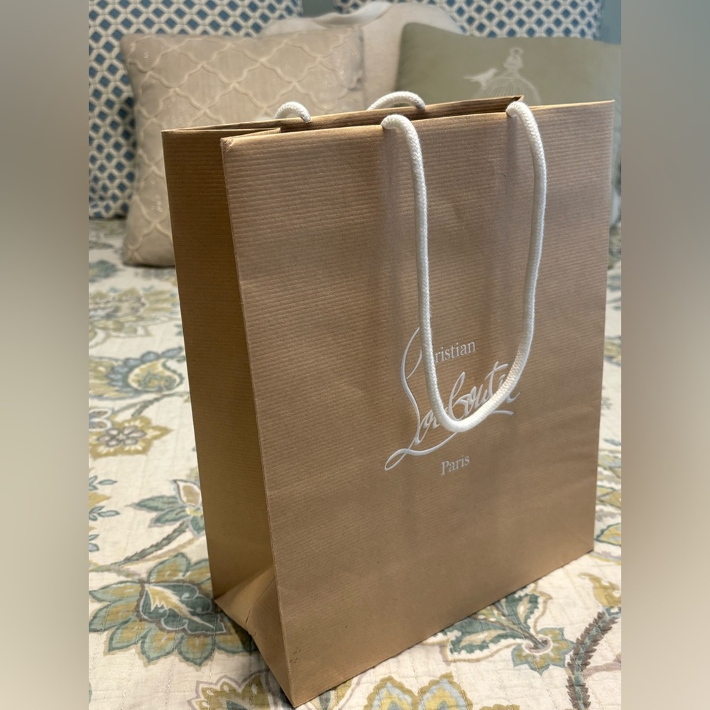 Christian Louboutin Brown Shopping Bag with Envelope - Picture 4 of 9